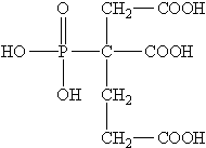 2-膦酸丁烷-1,2,4-三羧酸(PBTCA)結(jié)構(gòu)式